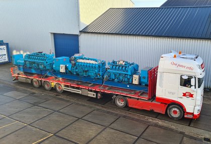 Used Mitsubishi generator sets - a full truckload!